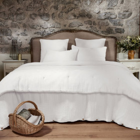 Housse de Couette Gaze de Coton INA Couleur:Chantilly  L'Effet Papillon