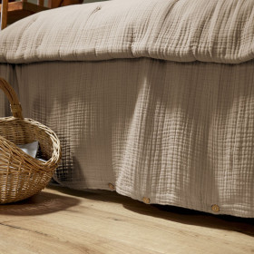 Housse de Couette Gaze de Coton INA Couleur:Ficelle  L'Effet Papillon