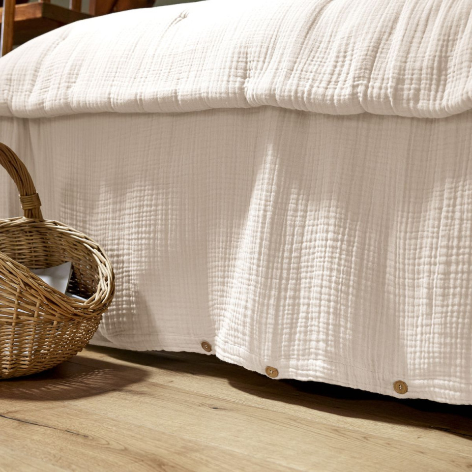 Housse de Couette Gaze de Coton INA Couleur:Pampa  L'Effet Papillon