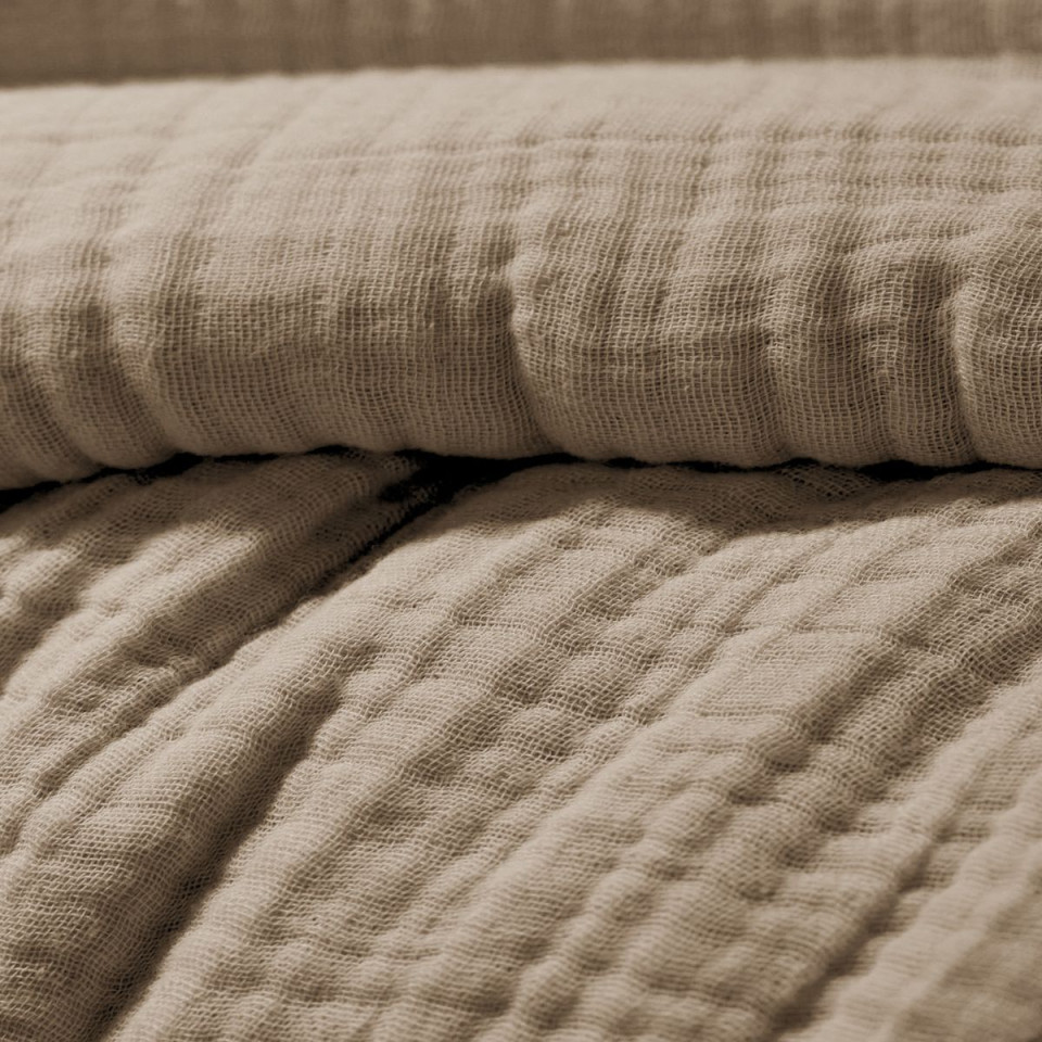 Housse de Couette Gaze de Coton INA Couleur:Ficelle  L'Effet Papillon