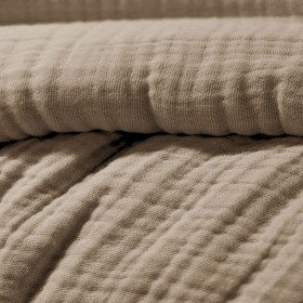 Housse de Couette Gaze de Coton INA Couleur:Ficelle  L'Effet Papillon