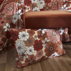 Coussin Gaze de Coton ANNA Couleur:Terracotta Dimensions:40 x 60 L'Effet Papillon