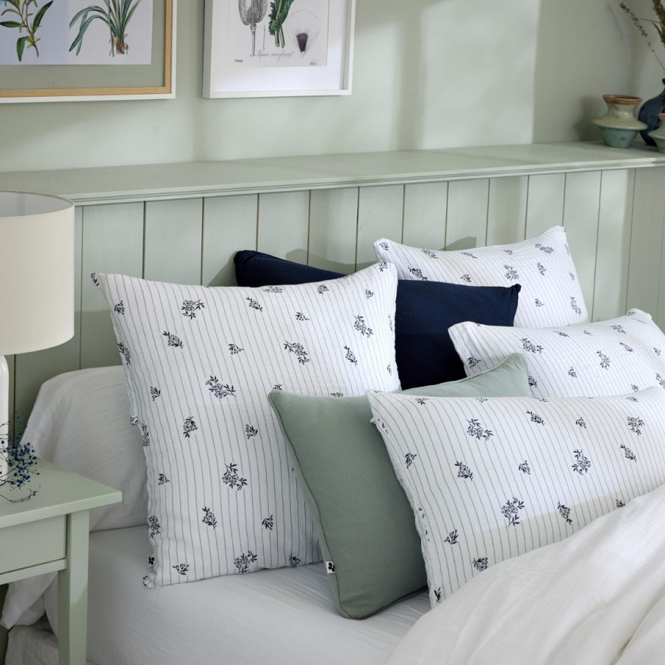 Taie d'Oreiller Gaze de Coton ELEONORE