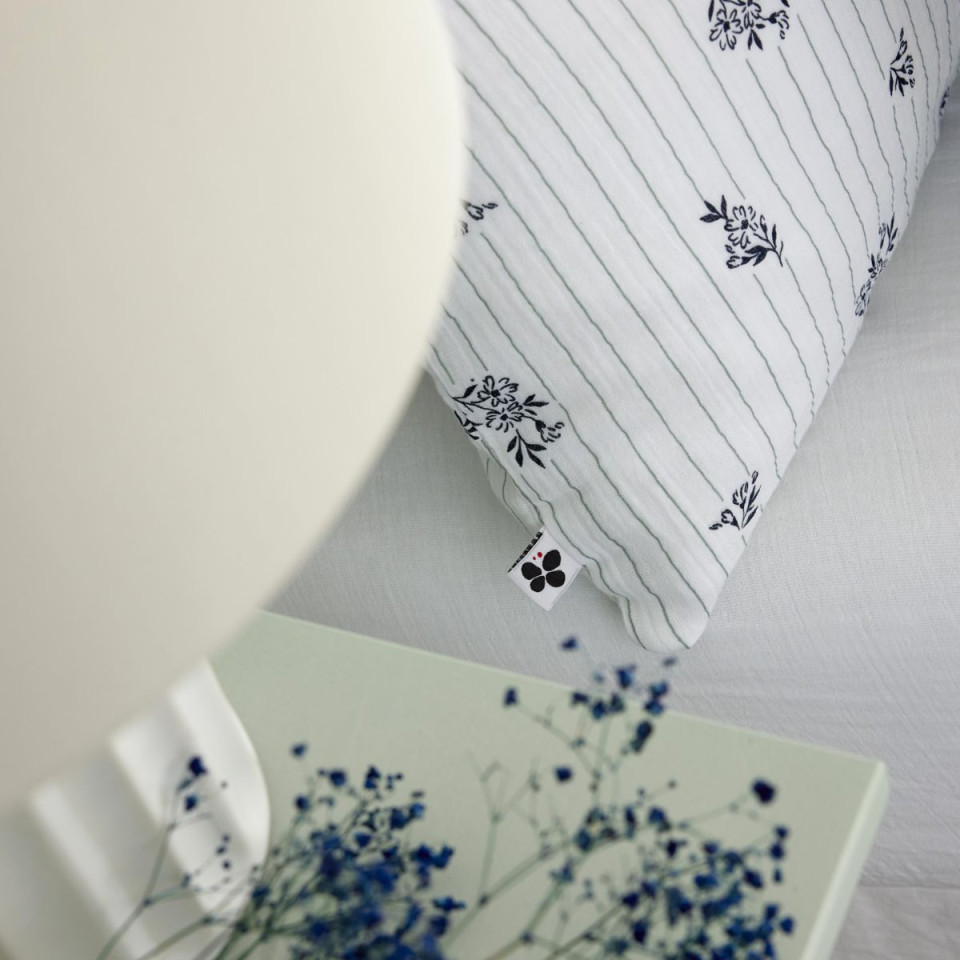 Taie d'Oreiller Gaze de Coton ELEONORE