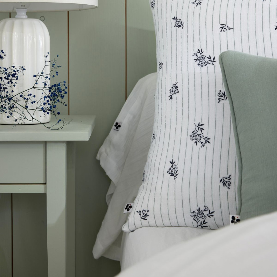 Taie d'Oreiller Gaze de Coton ELEONORE