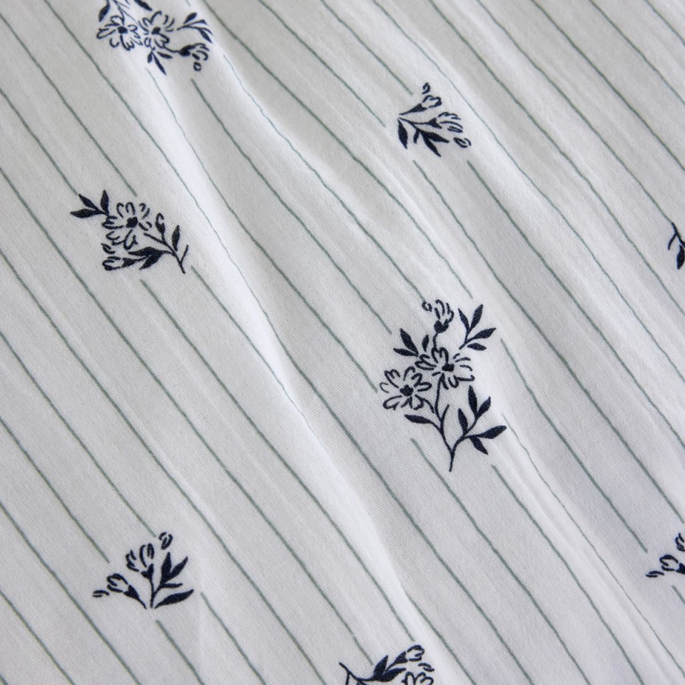 Housse de Couette Réversible Gaze de Coton ELEONORE