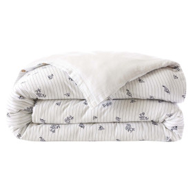 Housse de Couette Réversible Gaze de Coton ELEONORE