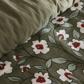 Housse De Couette Réversible Gaze de Coton FLORA