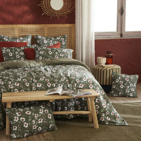 Housse De Couette Réversible Gaze de Coton FLORA