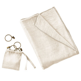 Rideau Lyocell avec Anneaux LYSANDRE