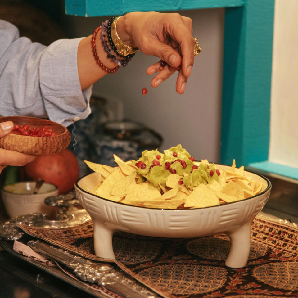 Plat Décoratif en Grès MEET THE KUTI'S