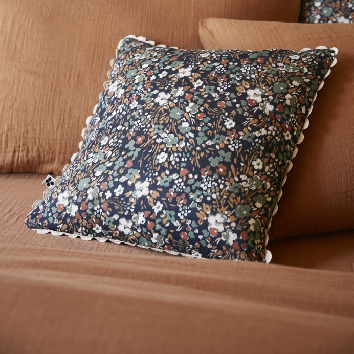 Coussin CAPUCINE – L'Effet Papillon | Impression Lin