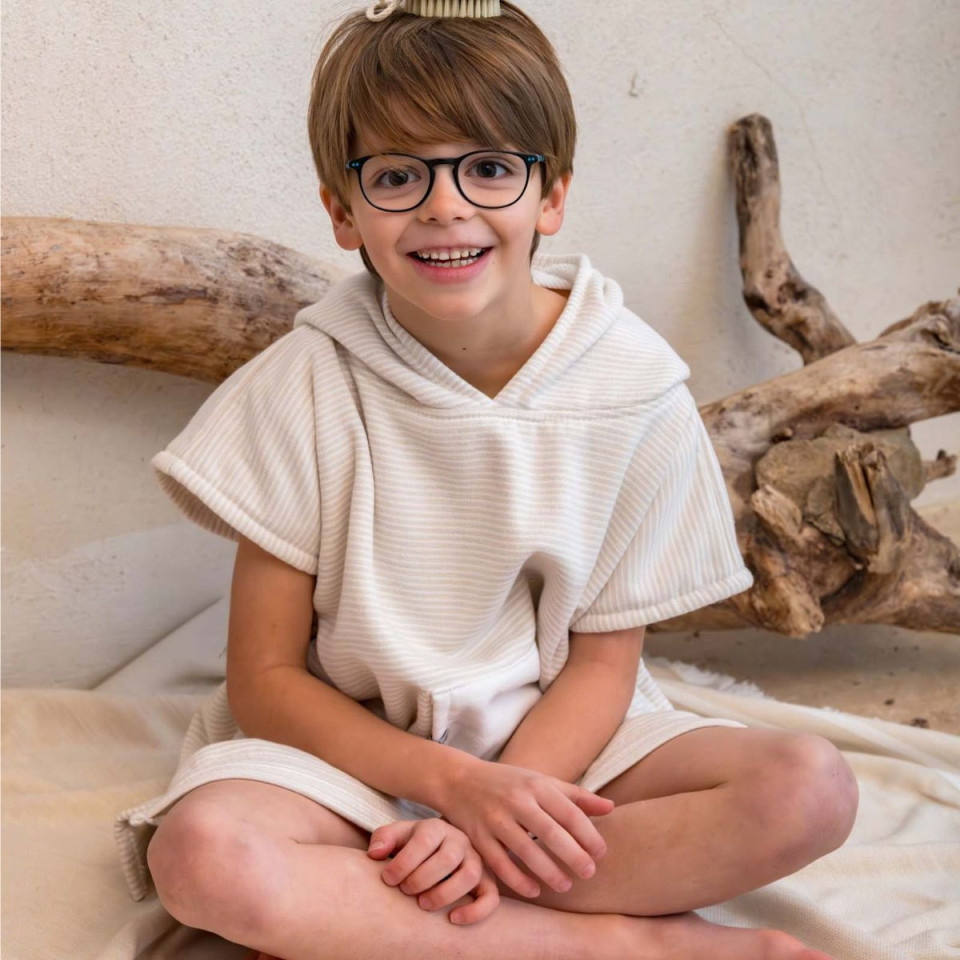 Poncho Enfant en Gaze de Coton NAEL