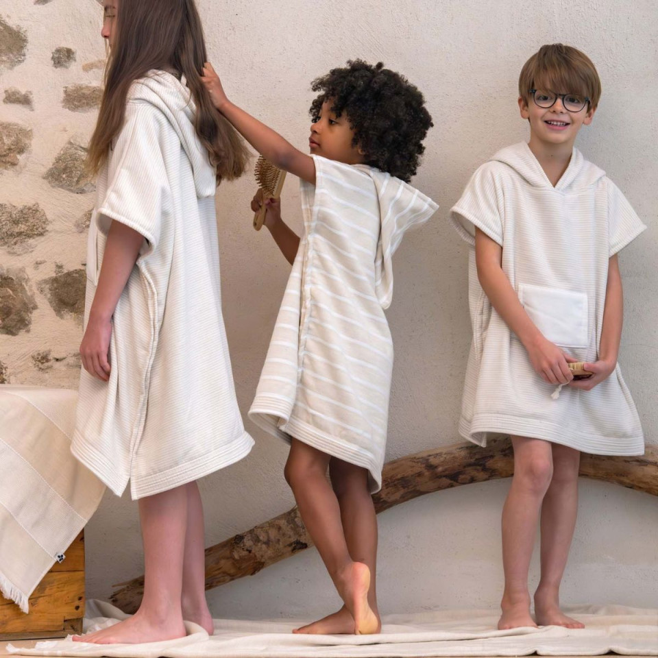 Poncho Enfant en Gaze de Coton NAEL