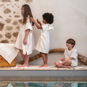 Poncho Enfant en Gaze de Coton NAEL