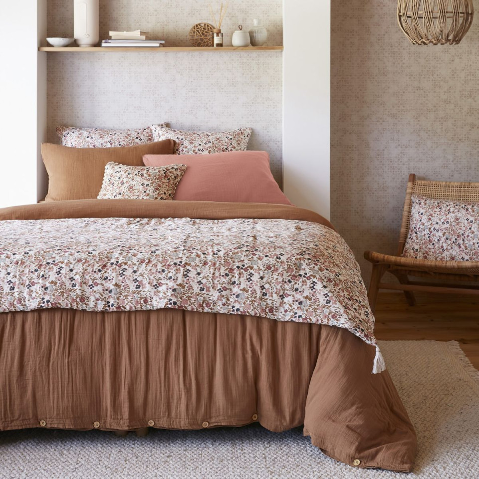 Édredon Gaze de Coton Imprimée CAPUCINE