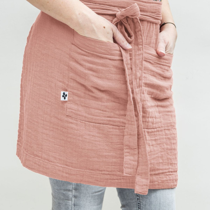 Tablier Serveur Gaze de coton GAIA – L'Effet Papillon | Impression Lin