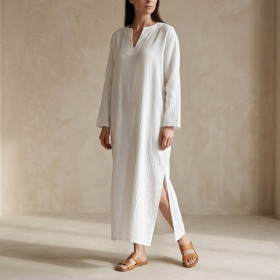 Tunique en Gaze de Coton MYKONOS