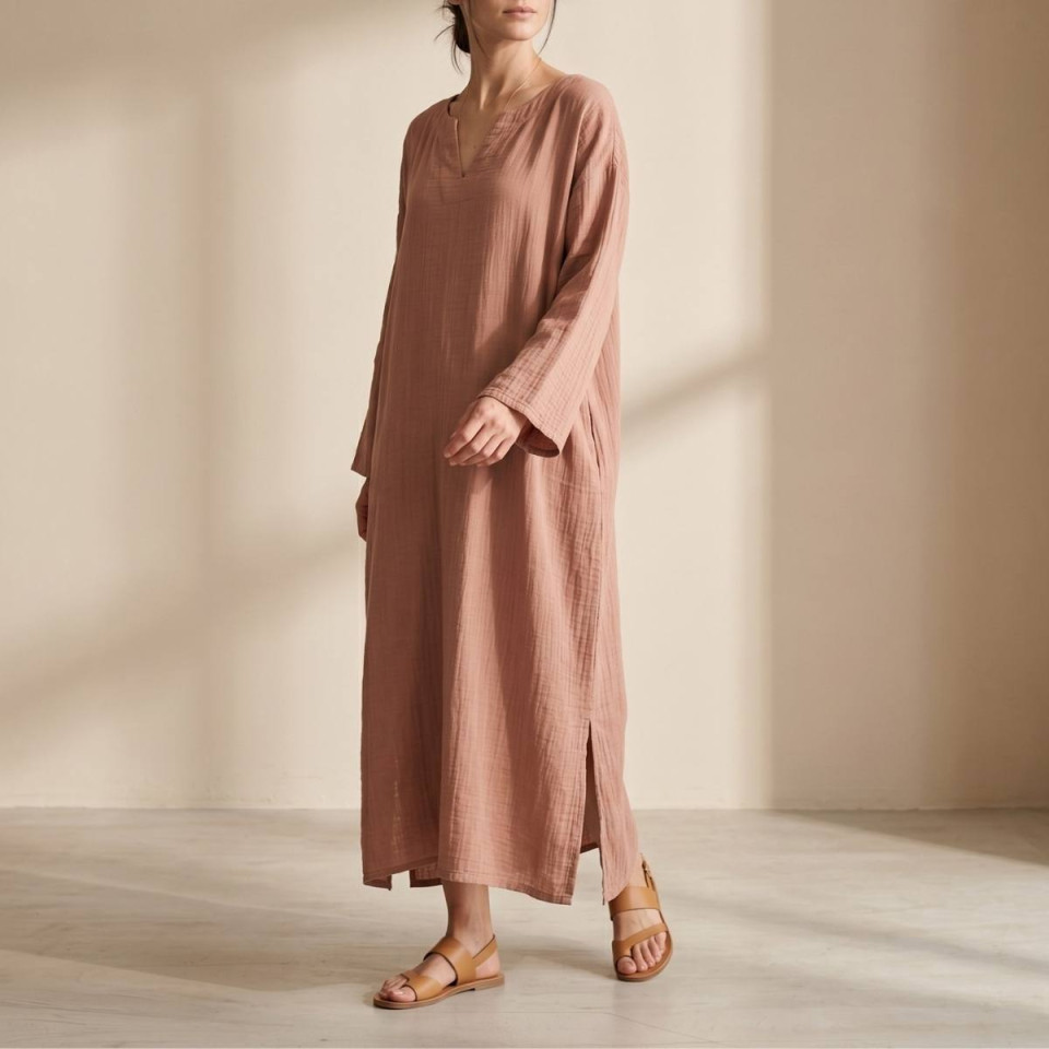 Tunique en Gaze de Coton MYKONOS