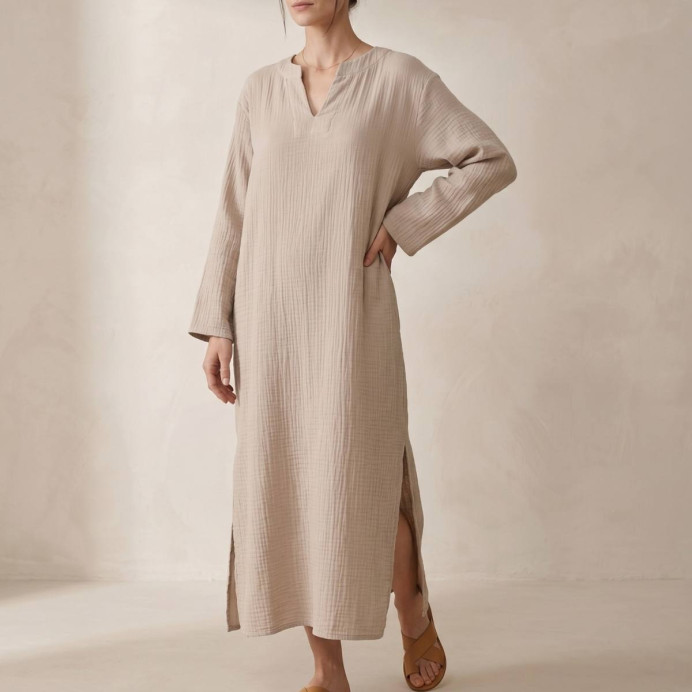 Tunique en Gaze de Coton MYKONOS