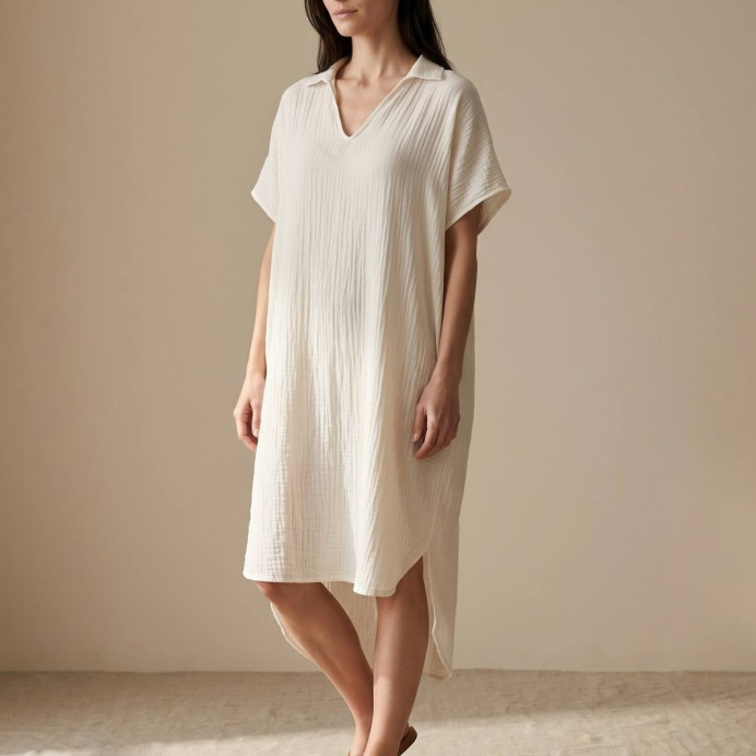 Robe Longue Mousseline de Coton HYDRA