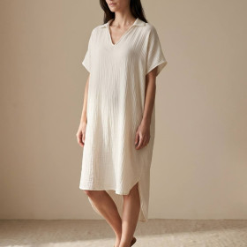 Robe Longue Gaze de Coton HYDRA