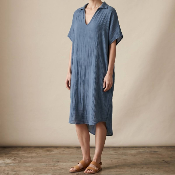 Robe Longue Gaze de Coton HYDRA