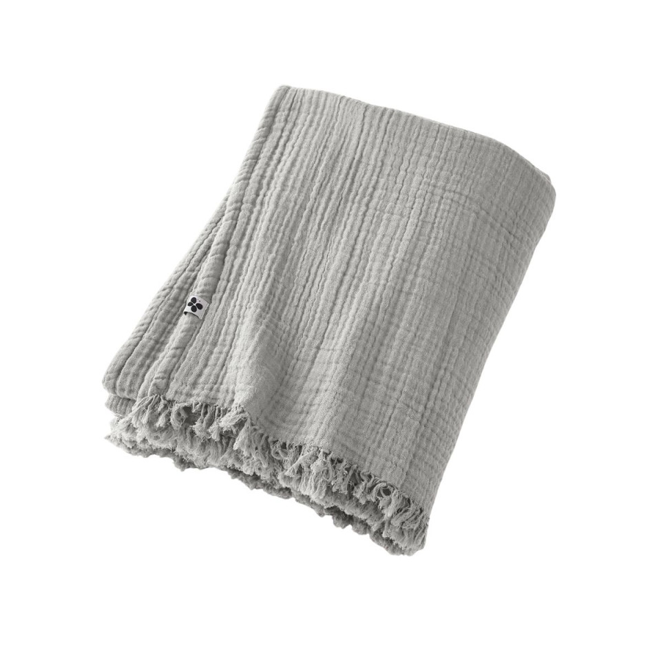 Plaid / Couvre lit Gaze de Coton GAIA