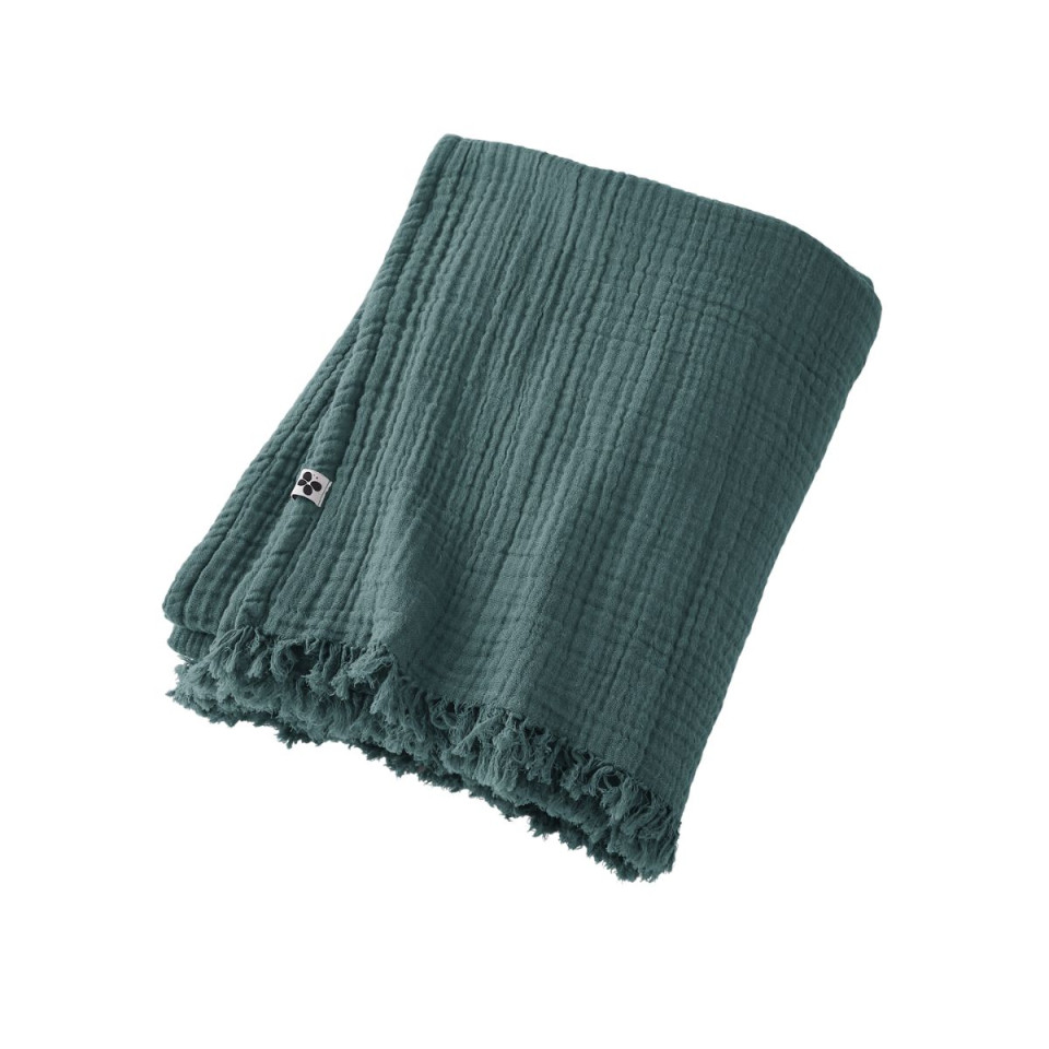 Plaid / Couvre lit Gaze de Coton GAIA