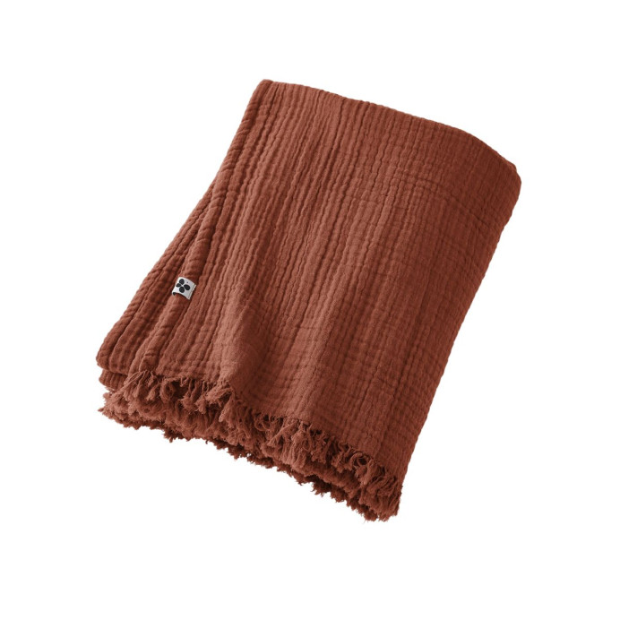 Plaid & Couvre-Lit GAIA – L'Effet Papillon | Impression Lin