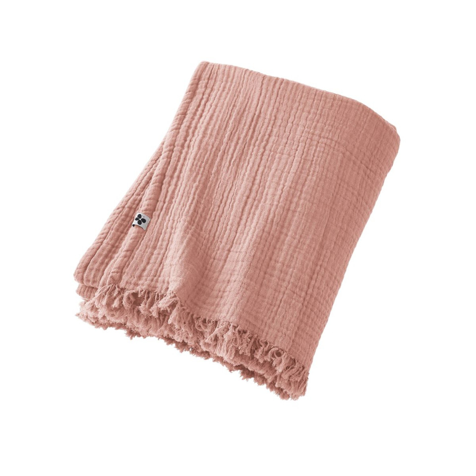 Plaid / Couvre lit Gaze de Coton GAIA