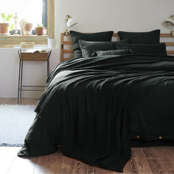 Plaid & Couvre-Lit GAIA – L'Effet Papillon | Impression Lin