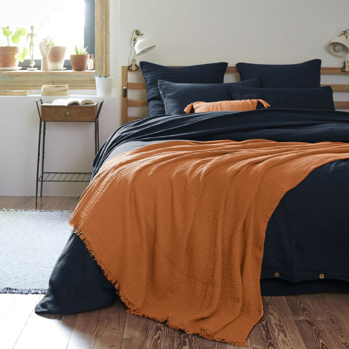 Plaid & Couvre-Lit GAIA – L'Effet Papillon | Impression Lin