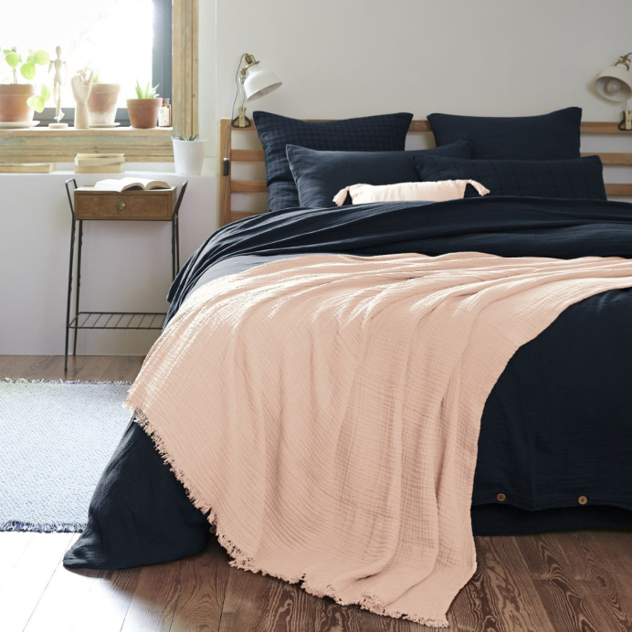 Plaid & Couvre-Lit GAIA – L'Effet Papillon | Impression Lin