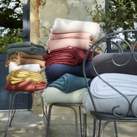 Plaid / Couvre lit Gaze de Coton GAIA