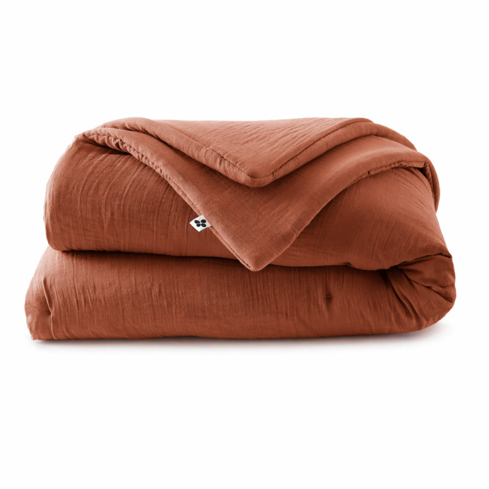 Plaid  / Couvre Lit Coton GAIA - L'Effet papillon | Impression lin