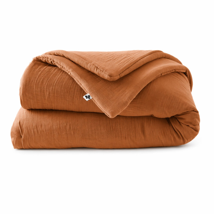 Plaid  / Couvre Lit Coton GAIA - L'Effet papillon | Impression lin