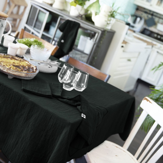 Nappe de Table Gaze de coton GAIA - L'Effet papillon | Impression lin