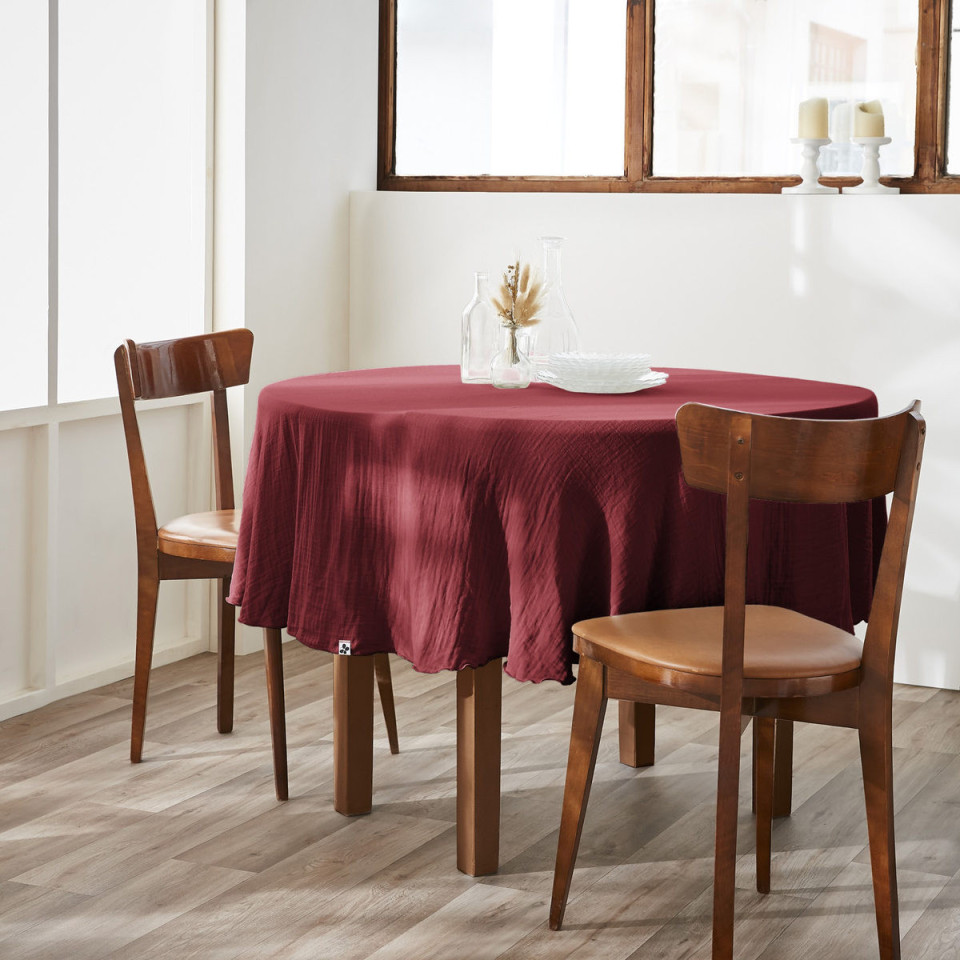 Nappe de Table Gaze de coton GAIA  