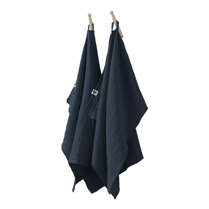 Lot 2 essuie-mains Gaze de coton - L'Effet papillon | Impression lin
