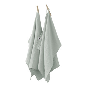 Lot 2 essuie-mains Gaze de coton GAIA  