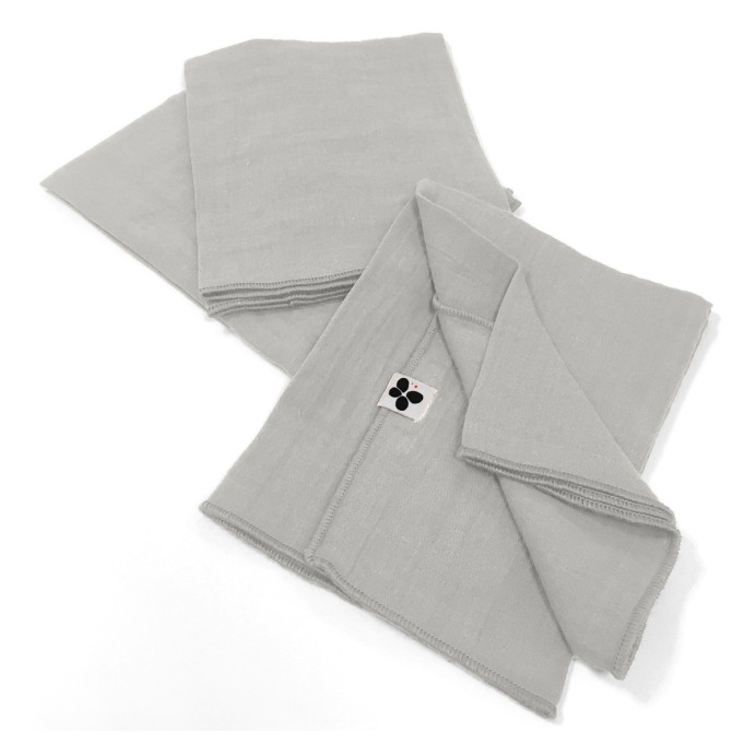 Lot 3 serviettes Gaze de coton - L'Effet papillon | Impression lin