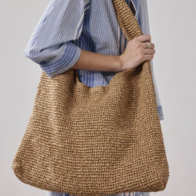 Sac Épaule en Raphia Tressé AMALYA