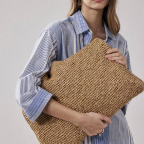 Sac Épaule en Raphia Tressé AMALYA