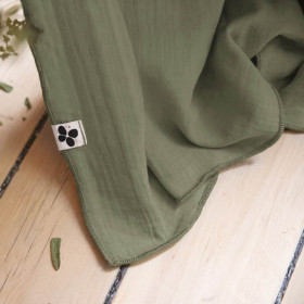 Rideau + anneaux Gaze de coton GAIA