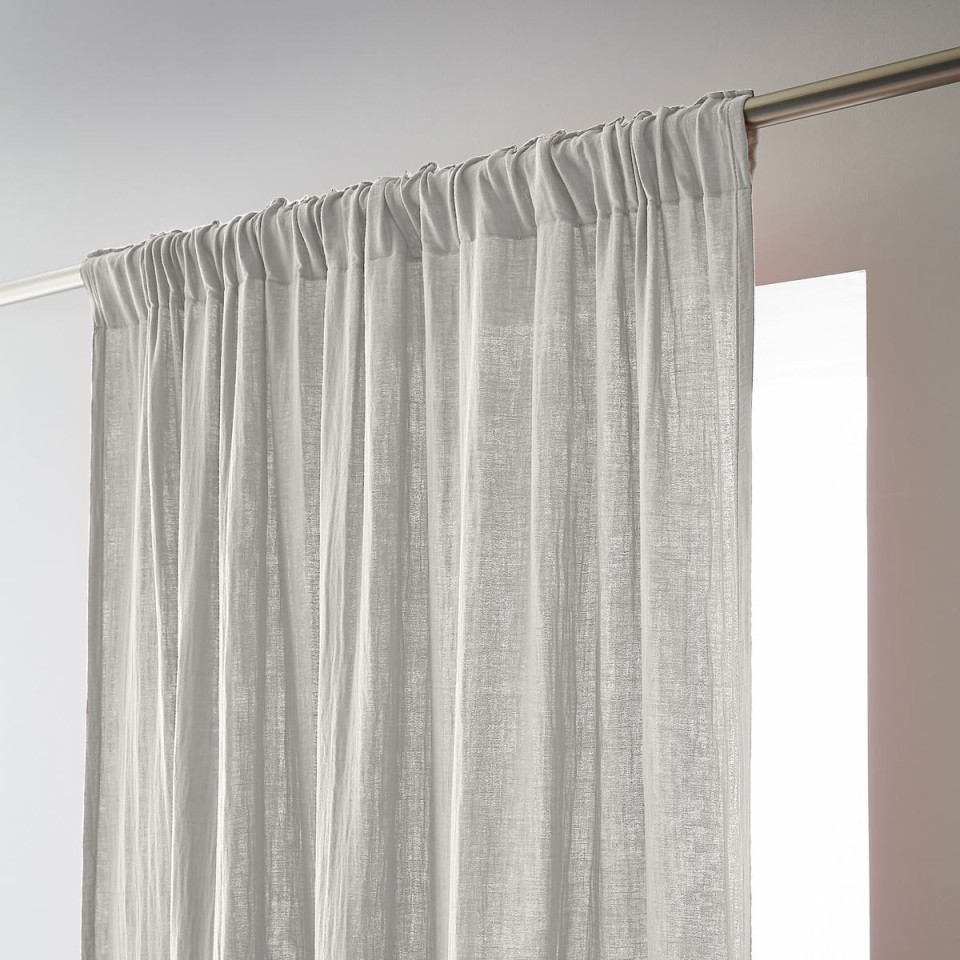 Rideau Ruflette Gaze de coton GAIA  