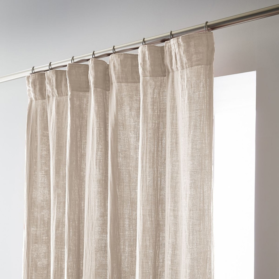 Rideau Ruflette Gaze de coton GAIA  