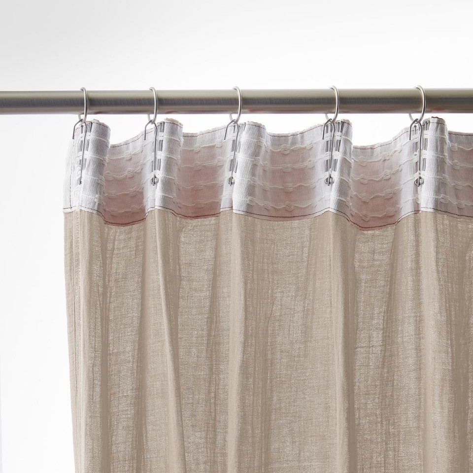 Rideau Ruflette Gaze de coton GAIA  