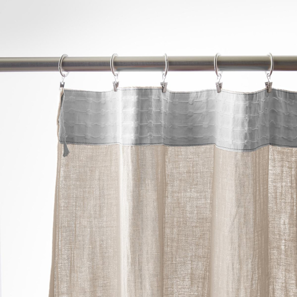 Rideau Ruflette Gaze de coton GAIA  