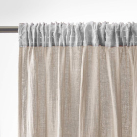 Rideau Ruflette Gaze de coton GAIA  